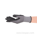 Hespax Breathable 15G Microfoam Nitrile Gloves Dotted Wear